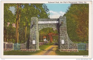 Fulwood Park Entrance, City's Playground, TIFTON, Georgia, 00-10's