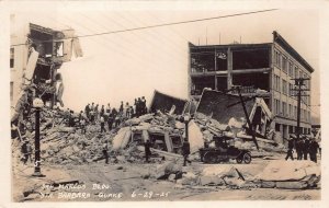 RPPC SAN MARCOS BLDG EARTHQUAKE SANTA BARBARA CALIFORNIA REAL PHOTO POSTCARD '25