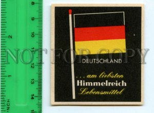 500267 GERMANY HIMMELREICH Vintage match label