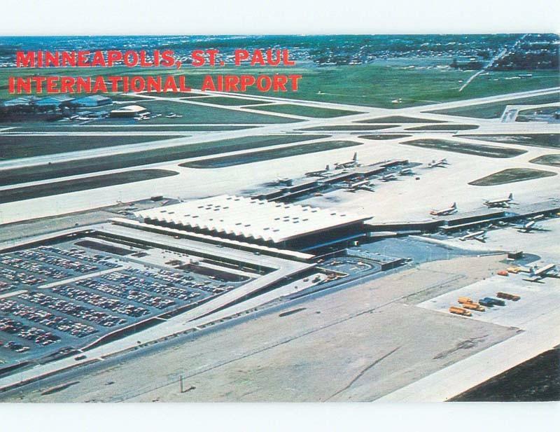 Pre-1980 AIRPORT SCENE Minneapolis-St. Paul Minnesota MN E3582