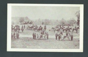 Post Card A Battery Of Soldiers On Drill A Photograph In Civil War Time