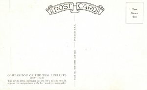 Vintage Postcard Steamer Ship & Boat Comparison of The Two Lurlines 1884-1932