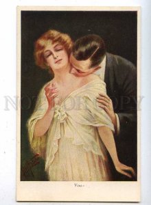 187006 YOU Kiss Lovers by Bill FISHER Vintage John Neury PC