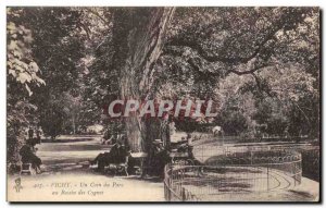 Vichy Old Postcard A corner of the park in the Swan Basin