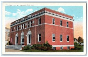 c1930's Decatur Post Office Building Decatur Alabama AL Vintage Postcard