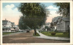 Jamaica Queens Long Island NY Bergen Ave From Hillside Used 1916 Postcard