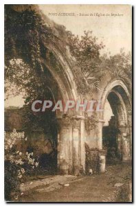 Postcard Pont Audemer Old Ruins of the Church of the Sepulcher