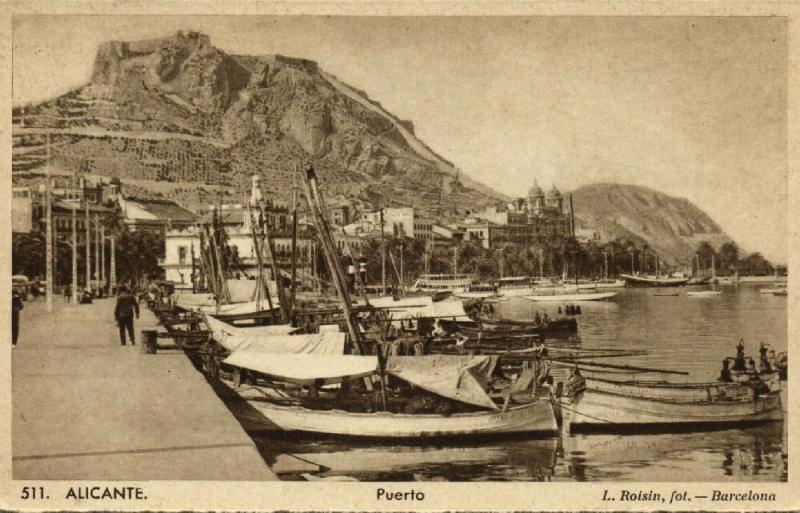 spain, ALICANTE, Puerto, Fishing Boats (1920s) Roisin 511