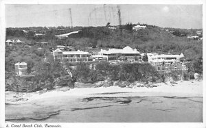Aerial View. Coral Beach Club Bermuda Island 1953 