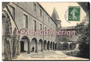 Postcard Old Rochechouart Chateau Les Arcades