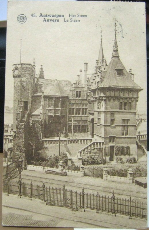 Belgium Antwerpen Het Steen Anvers Le Steen - posted 1926