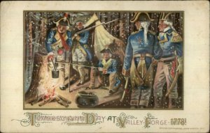 Thanksgiving - Winsch Schmucker Revolutionary War Soldiers c1910 Postcard