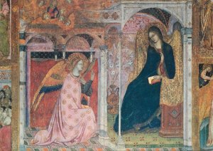 Postcard Patriarchal Basilica The Annunciation Ilario da Viterbo 1393