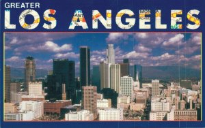 USA California Greater Los Angeles Vintage Postcard 07.60 