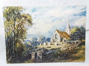 Stoke Poges Church Buckinghamshire Vintage Art Painting Postcard John Constable