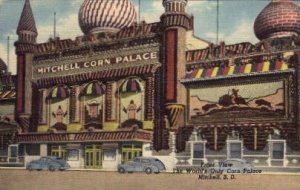 Front view of World's only Corn Palace - Mitchell, South Dakota SD  