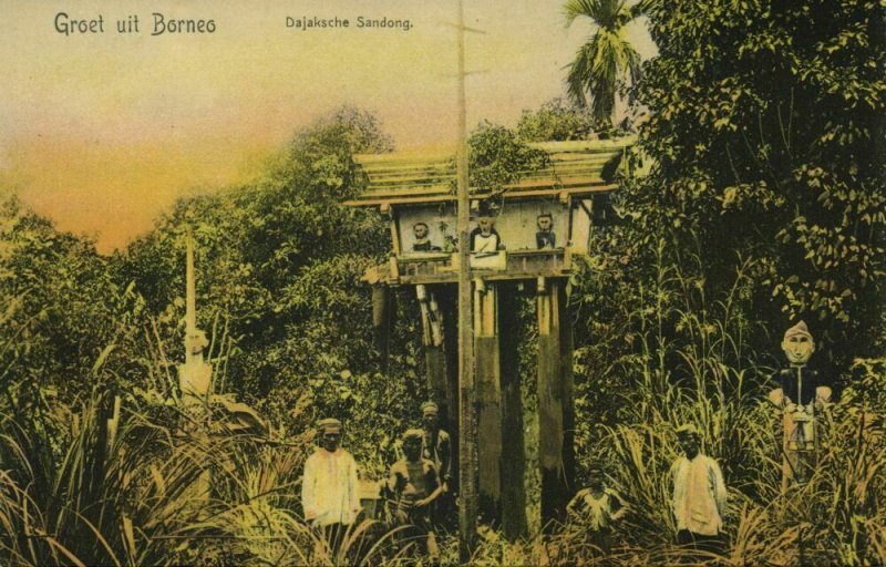 indonesia, BORNEO, Dayak Sandong (1900s) Postcard