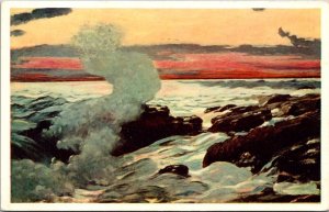 Vintage Postcard West Point, Prout's Neck Sterling Francine Clark Art JS3