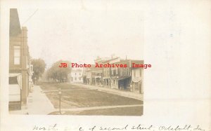 IA, Odebolt, Iowa, RPPC, Second Street, North Side, Business Area, Photo