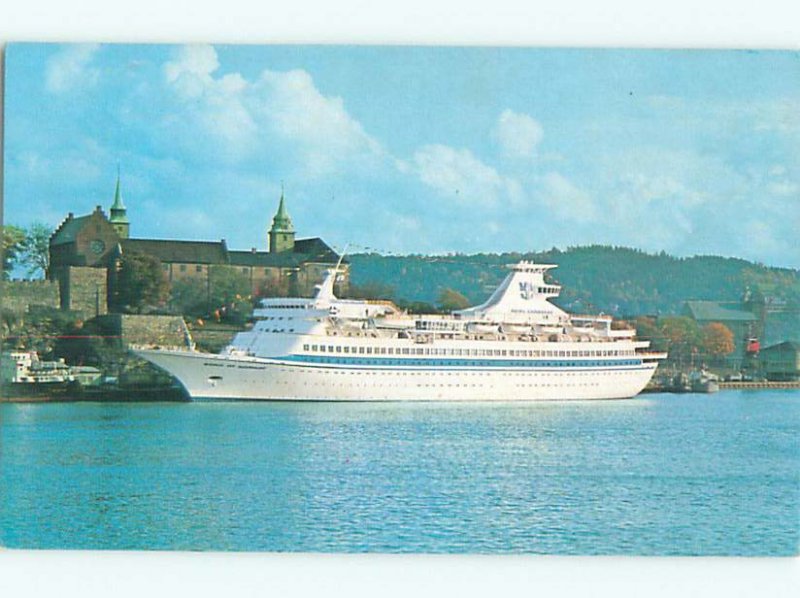 Pre-1980 BOAT SCENE Royal Caribbean Cruise Line Ship Boat AF3845@