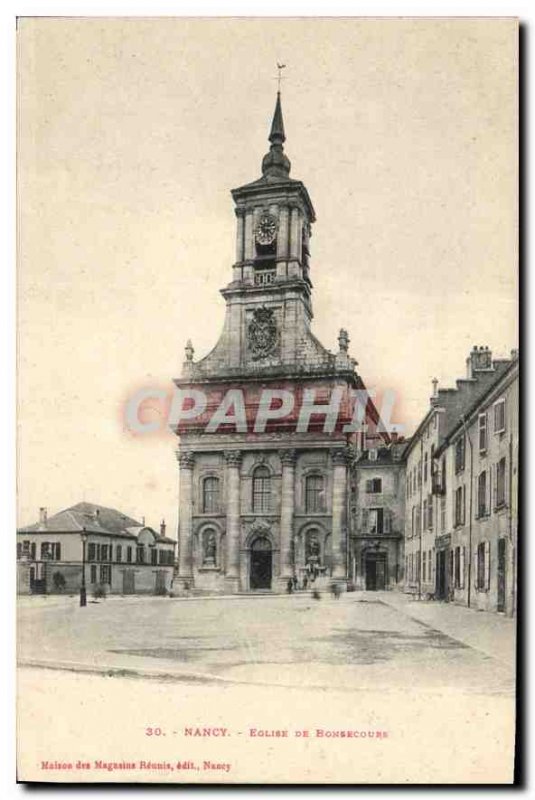 Old Postcard Nancy Church of Bonsecours