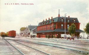 c1907 Postcard; O.S.L.R.R. Depot, Pocatello ID Bannock County Unposted