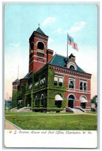 c1905 US Custom House And Post Office Charleston West Virginia WV Postcard