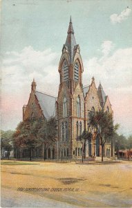 Peoria Illinois c1910 Postcard Congregational Church