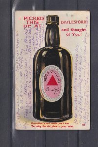 VICTORIA, DAYLESFORD, BOTTLE OF BEER, c1930 fold out ppc, 12 small views, unused