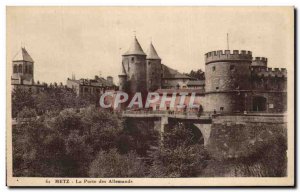 Old Postcard Metz Porte des Allemands