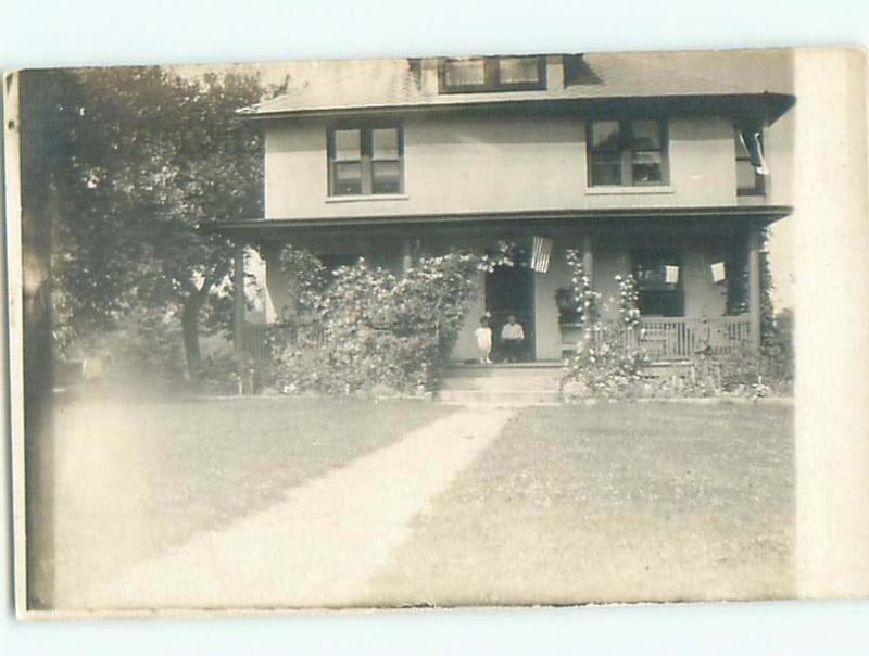 Old rppc BUILDING SCENE Architecture Postcard AB1163