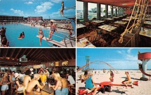 Wildwood Crest, NJ New Jersey  DIAMOND BEACH RESORT Bar~Pool~Play Area Postcard