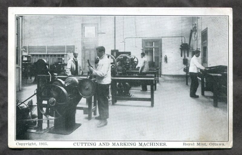 dc1129 - OTTAWA 1920s Royal Canadian Mint Machines Postcard