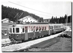 Postcard Modern train to La Chaux de Fonds on the new channel welded to Emibois