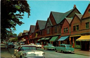 Vtg 1950s Famous Casino Block Bellevue Avenue Newport Rhode Island RI Postcard