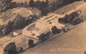 South Agremont Massachusetts Jug End Barn Aerial View Vintage Postcard AA65444