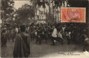 PC ETHNIC TYPES UNE FETE DAHOMEY BENIN (A23567)