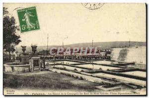 Old Postcard Puteaux Basins of Mount Valerien Water Company roughing filters