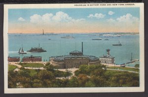 New York City Aquarium in Battery Park and New York Harbor ~ WB