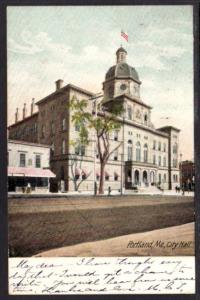 City Hall Portland Maine Postcard 4239