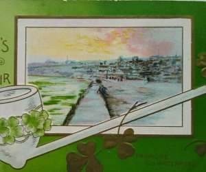 St. Patrick's Day Postcard Series 1001 Embossed Tramore Co. Waterford Ireland