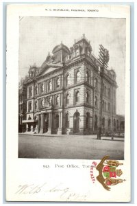 1905 Post Office Toronto Ontario Canada WG Macfarlane Antique Postcard