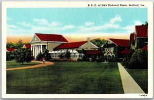 B.P.O Of Elks National House Bedford Virginia Huge Grounds & Building Postcard