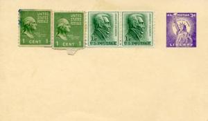 U. S. Postal Card UX46 with Uncancelled Stamps