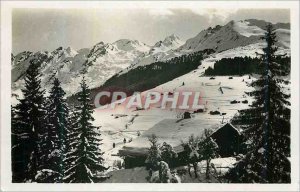 Modern Postcard La Clusaz Winter Sports L Arguille and the Aravis