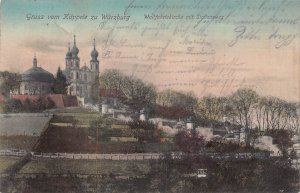 A117 Germany 1908 Gruss vom Kaeppele Wuerzburg Wallfahrtskirche postcard