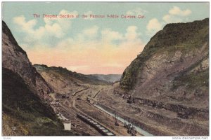 The Deepest Section Of The Famous 9-Mile Culebra Cut, Panama, 1900-1910s