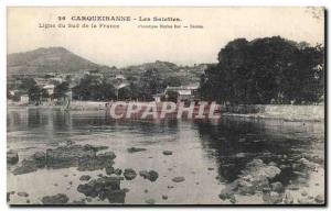 Old Postcard Les Salettes Carqueiranne South Line of France