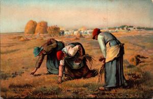 Hay Making Scene Farmers Sowing Seeds