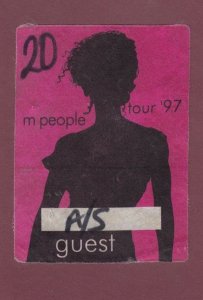 M People Backstage 1997 Guest Pass